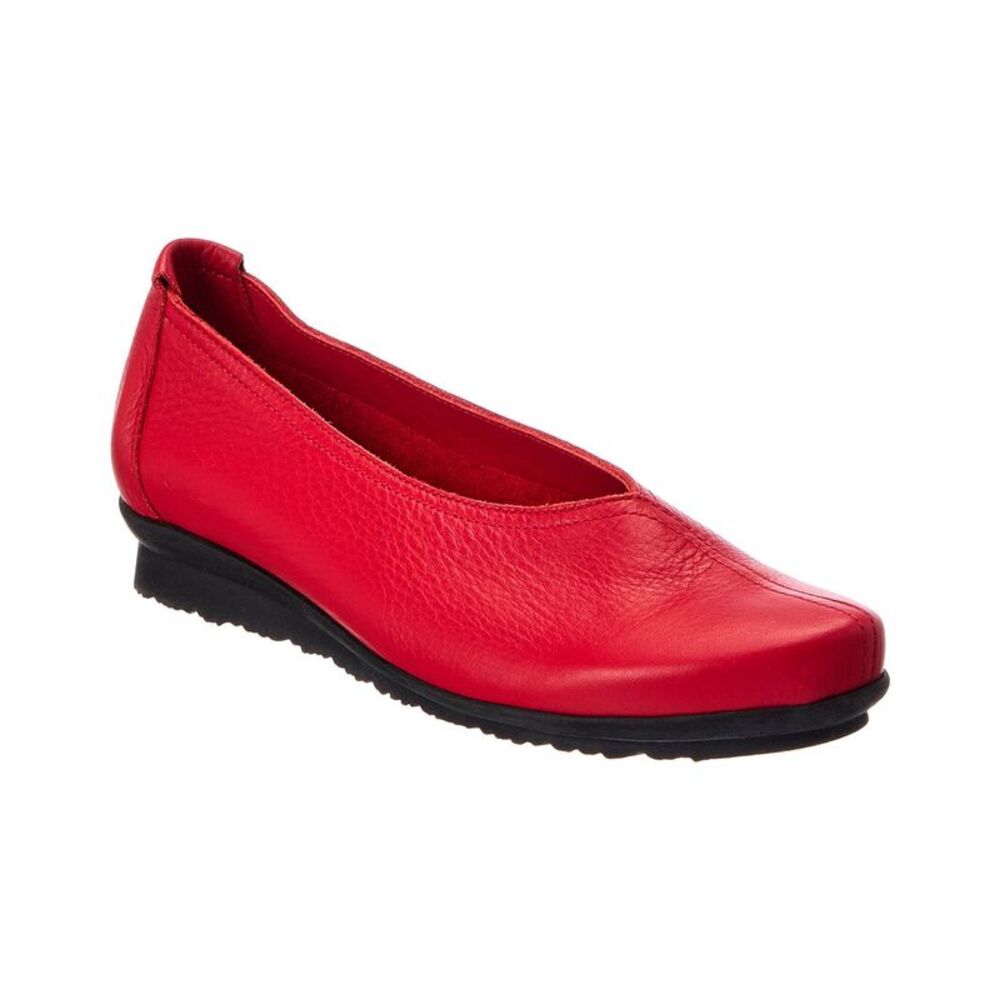 Arche Barene Leather Flat, Red